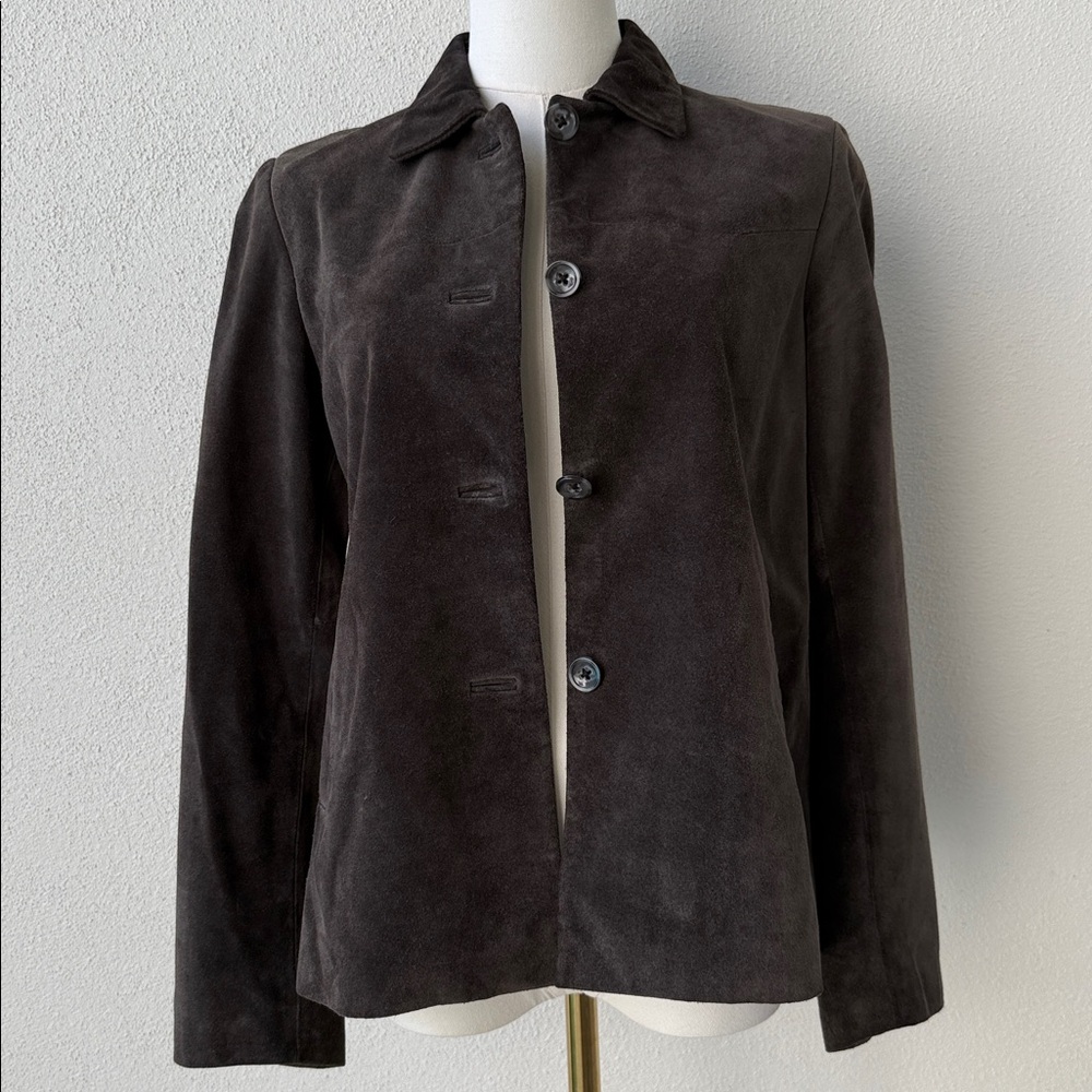 ‼️Vintage‼️ Banana Republic Women's Suede jacket in yummy milk chocolate brown